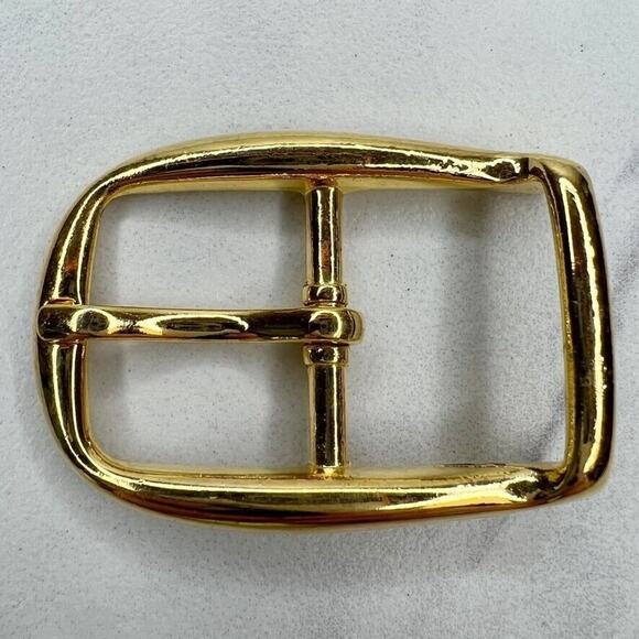 Vintage Gold Tone Simple Basic Belt Buckle for up to 1 Inch Belt - Picture 1 of 8